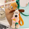 Cute Dog Plush Pendant Keychain, Bag and Car Accessory Gift for Children