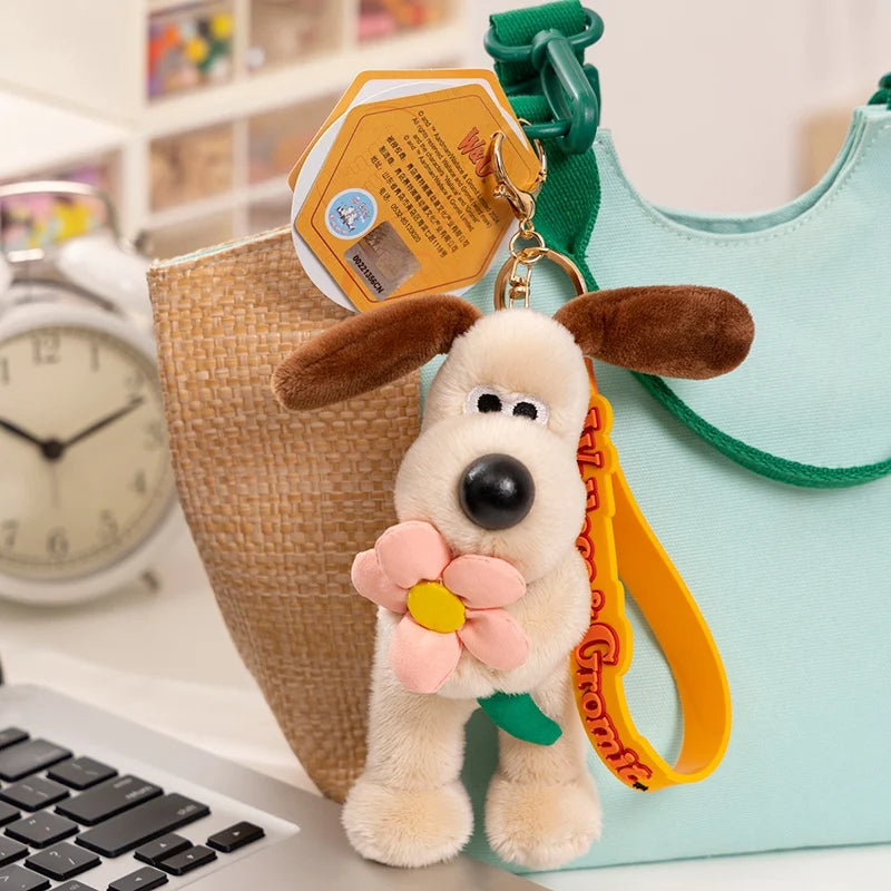 Cute Dog Plush Pendant Keychain, Bag and Car Accessory Gift for Children