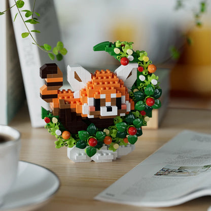 Mini Dog, Cat, Panda, and Raccoon Building Block Models – Cute Pet Ornaments Toy for Kids