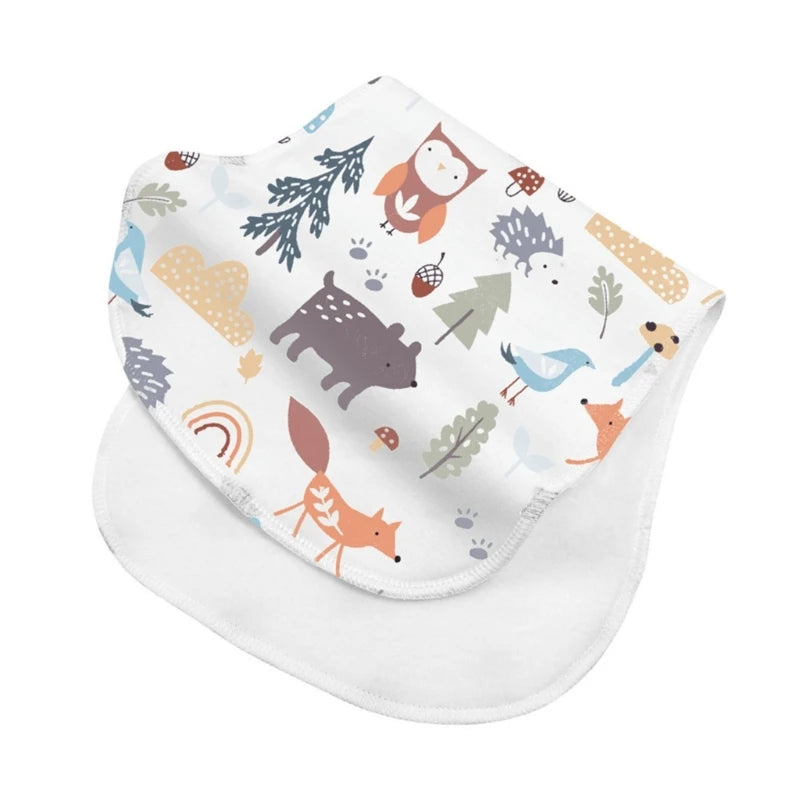 2-Layer Absorbent Burp Cloths – Soft Cotton Baby Bibs for Feeding & Teething - Kidzy Market