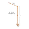 Wooden Baby Rattle Mobile - Crib Bell with Hanging Holder Bracket for Newborns & Infants (0-12 Months)