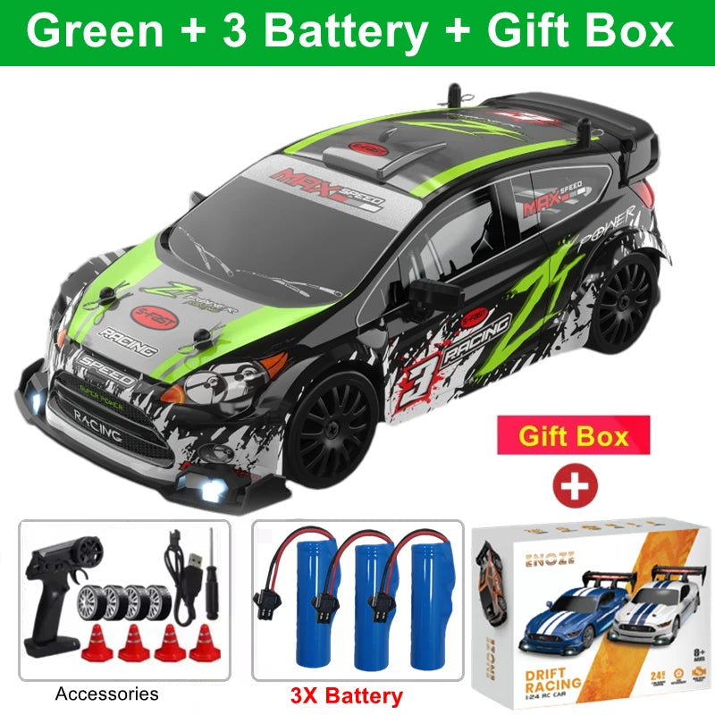 Oike 1:24 Remote Control Drift RC Car with 4WD and 2.4G Radio Control