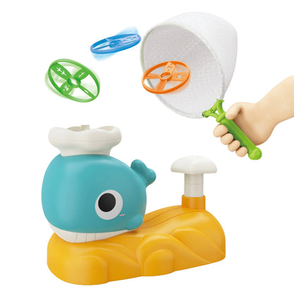 Flying Disc Launcher Toy Foot Launcher for Kids Outdoor Soaring Flying Saucer Sports Game Gift