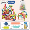 Magnetic Constructor Blocks Set – Magnet Stick and Rod Building Toys for Kids, Montessori Educational Toy for Boys and Girls