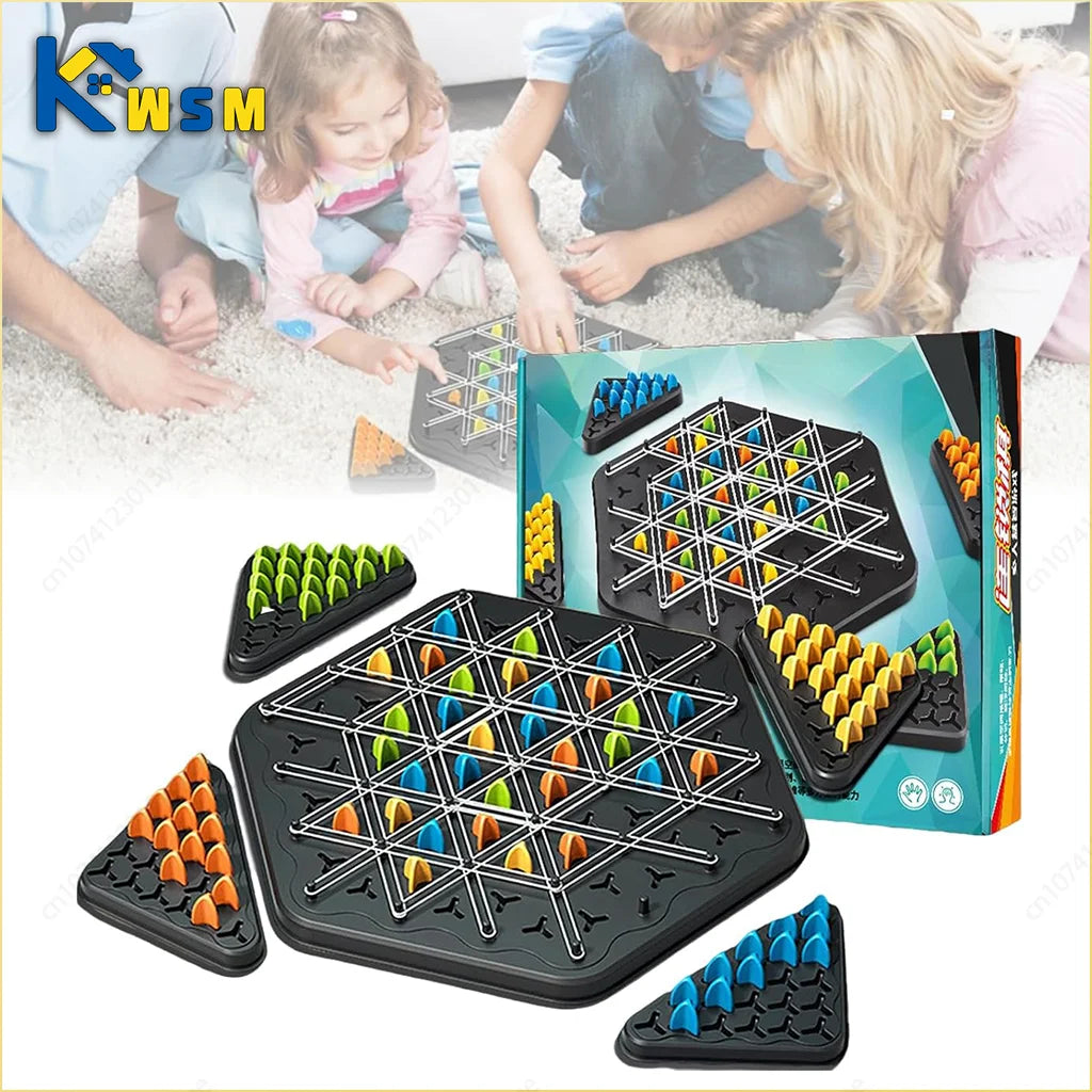 New Geometry Chain Chess Puzzle (Triangle Chess, Desktop Game, Family Interaction Thinking Toy)