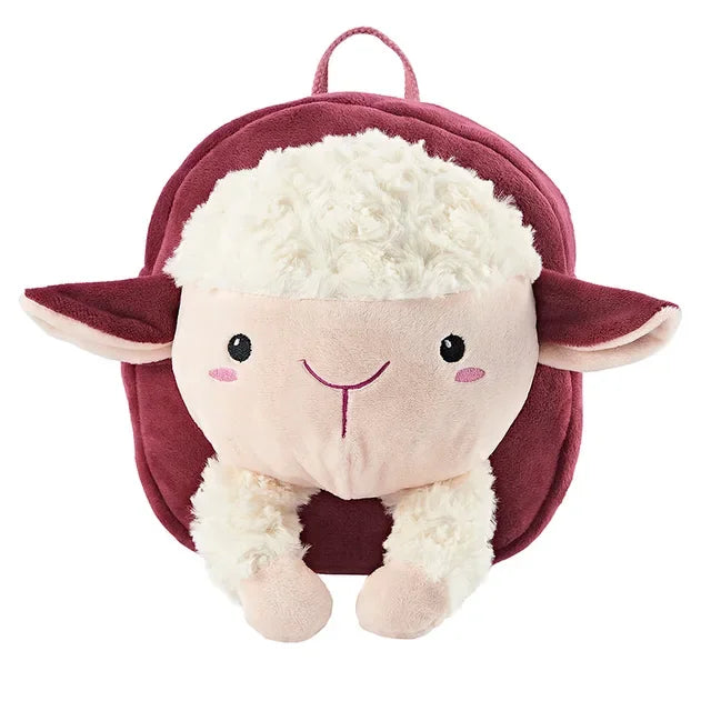 New Cartoon Anti-Lost Shoulder Backpack for Baby Boys & Girls – Plush Small Bags with Traction Rope for Toddler Schoolbag - Kidzy Market
