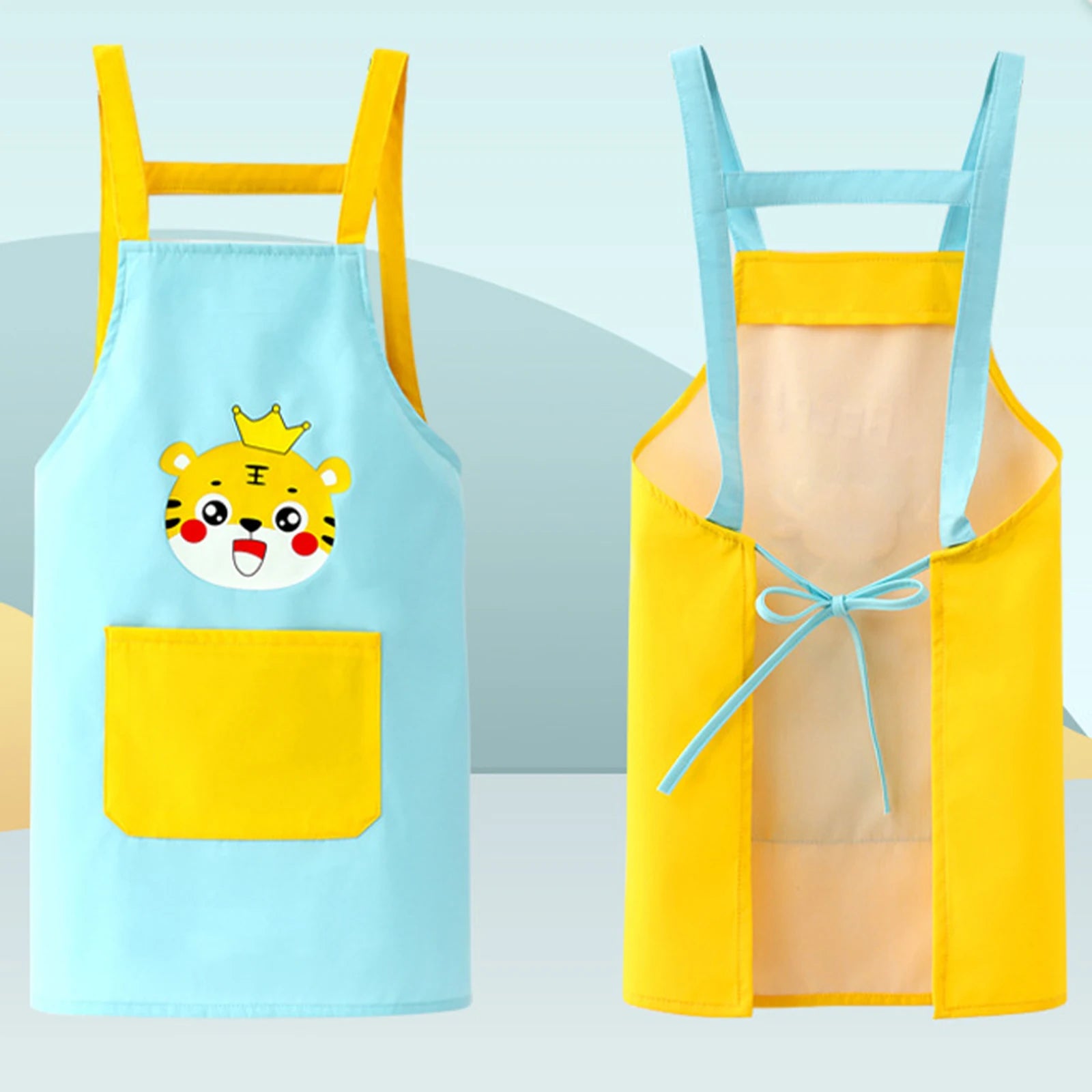 Kids Waterproof Apron Set for Cooking, Baking & Drawing | Includes Chef Hat, Arm Sleeves & Cover Bib - Perfect Cosplay & Artist Costume - Kidzy Market