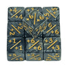 10-Pack 16mm (0.63 in) Acrylic D6 Dice Counters - Board Game & Classroom Tokens