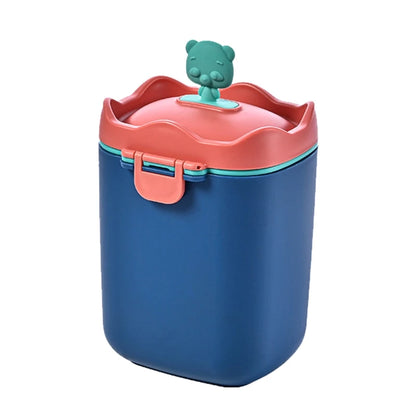 Portable Baby Food Storage Box - BPA Free Formula Dispenser, Cartoon Infant Milk Powder Box, Toddler Snacks Cup Container, Leak-Proof, Eco-Friendly