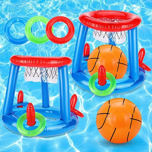 Inflatable Swimming Pool Beach Ring Throwing Game Set Floating Toys for Summer Fun