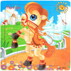 New 20 Piece Wooden 3D Puzzle, Cartoon Animal & Vehicle Jigsaw, Montessori Educational Toy for Kids, Baby 1-3 Years