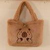 Capybara Plush School Backpack – Casual Fur Bag with Large Capacity and All-Match Design