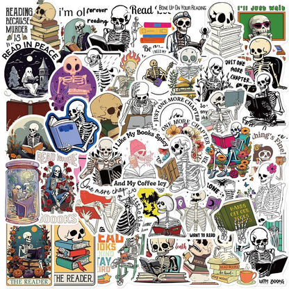 10/50/100pcs Dark Romance Bookish Stickers – Aesthetic Decals for Kindle, iPad, Phones, Laptops, and Diaries