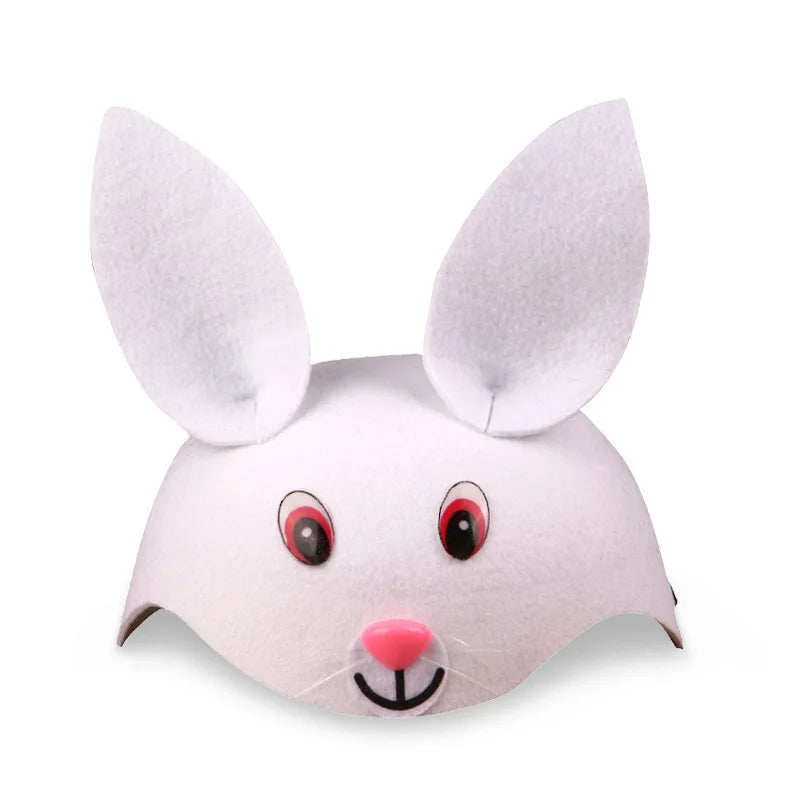 Kids Forest Animal Felt Party Hat – Duck, Bird & Rabbit Carnival Cap | Children's Day Party Costume