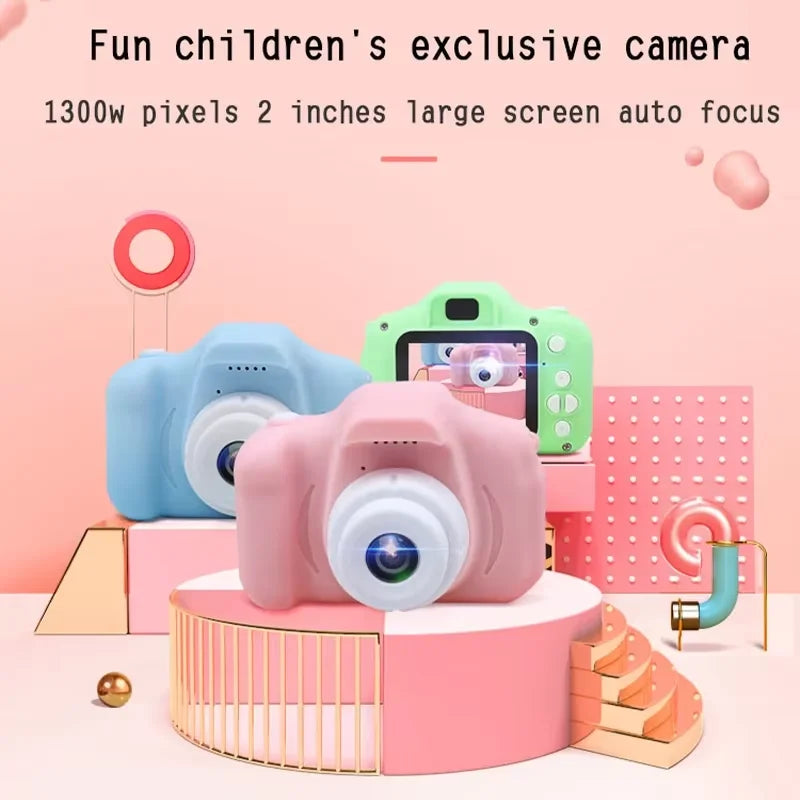 ZWN Kids Digital Camera with 2-Inch Color Display, 1080P HD Video, Outdoor SLR Style, Includes TF Memory Card