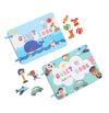 Montessori Sticker Busy Card Book – Numbers Matching Puzzle Toy for Kids