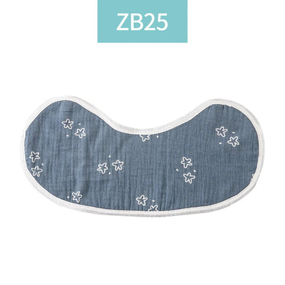Kangobaby #My Soft Life# Breathable All-Season 6-Layer Baby Muslin Burp Cloth | 100% Cotton Antibacterial Newborn Feeding Bib - Kidzy Market