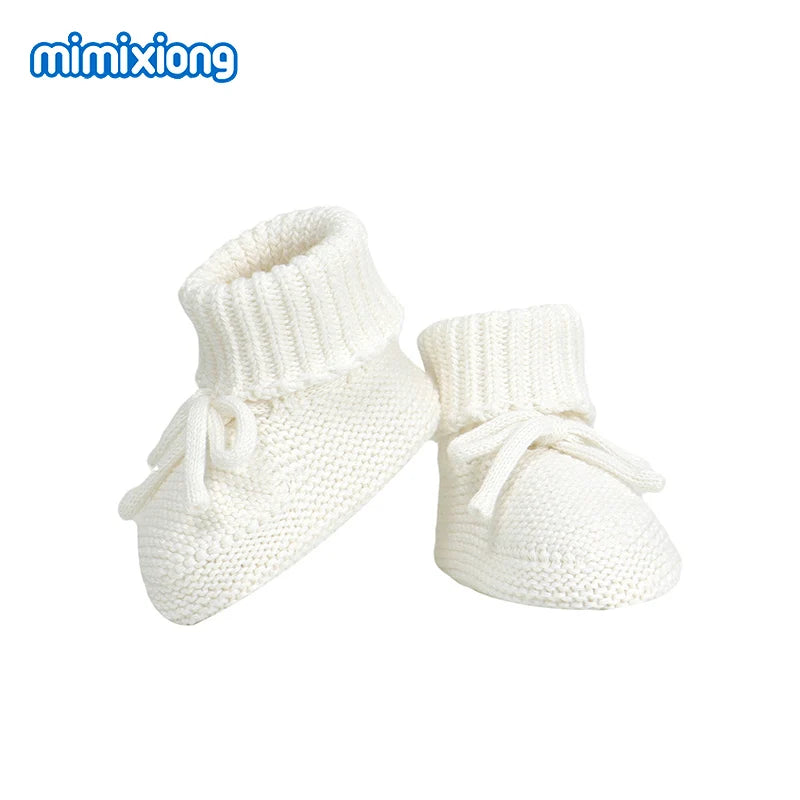 Baby First Walkers – Breathable Anti-Slip Knitted Booties for Newborn Boys & Girls, 0-18M Unisex Prewalkers