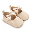 Solid Color Fashion Newborn Princess Shoes Non-Slip Cloth Bottom Shoes Girl Elegant Breathable Leisure Baby First Walking Shoes