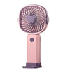 Rechargeable Handheld Fan 3-Speed 400mAh with Phone Holder, Compact 6.7 in (17 cm) Portable Personal Fan