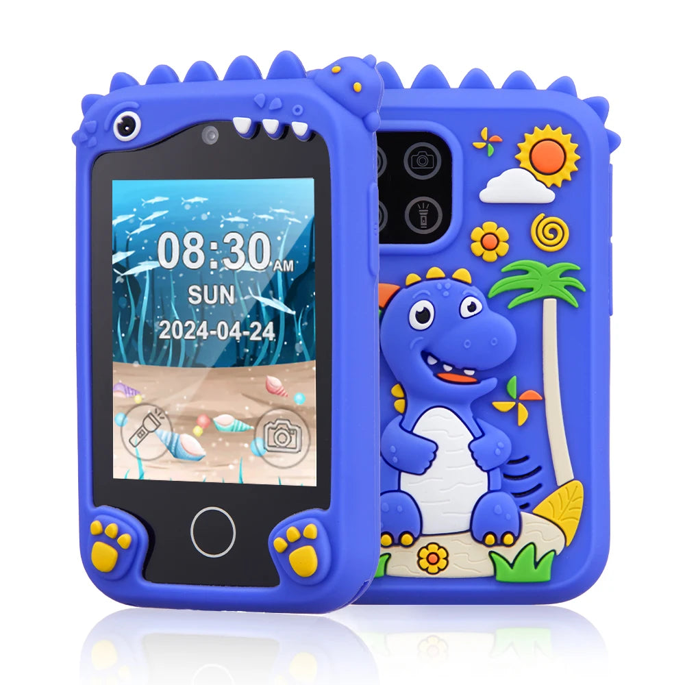 Children's Smart Phone Toy with 2.8-Inch Touchscreen, Digital Camera, and Music Player