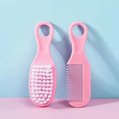 Baby Hairbrush Comb - Portable Newborn & Infant Soft Hair Brush - Toddlers Head Massager & Fetal Head Fat Comb - Kids Hair Care Supplies