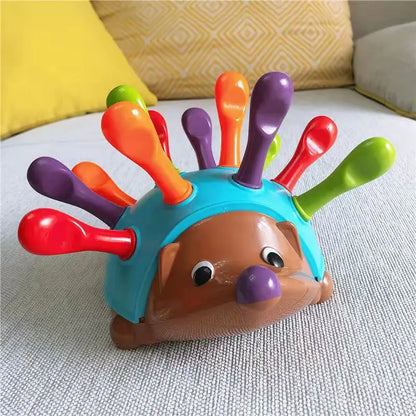 Hedgehog Insert Educational Toy – Montessori Toy for Children, Focused on Fine Motor Skills and Hand-Eye Coordination