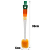 Silicone 5 in 1 Bottle Brush, Nylon Bristle, Hanging Hole, Long Handle, 360 Degree Rotating, Baby Pacifier Cup Cleaning Brush Tool