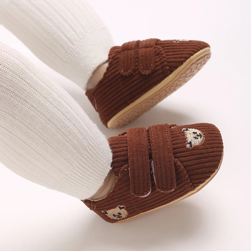 Baby Mid Top Sneakers Classic Solid Color Casual Shoes Non-Slip Rubber Sole Beginner's Children's Shoes