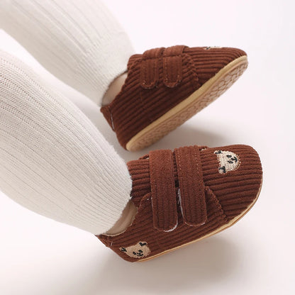 Baby Mid Top Sneakers Classic Solid Color Casual Shoes Non-Slip Rubber Sole Beginner's Children's Shoes