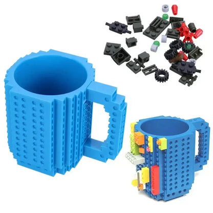 350ml (12 oz) Building Blocks Coffee Mug – LEGO-Compatible DIY Kids & Coffee Cup Gift