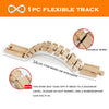 1-Piece Wooden Train Track Accessory – Compatible Railway Piece for Kids Wooden Train Sets, Educational Toy