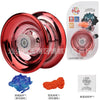 Professional Aluminum Metal Yoyo - Beginner-Friendly Yo-Yo for Kids and Adults with Accessories