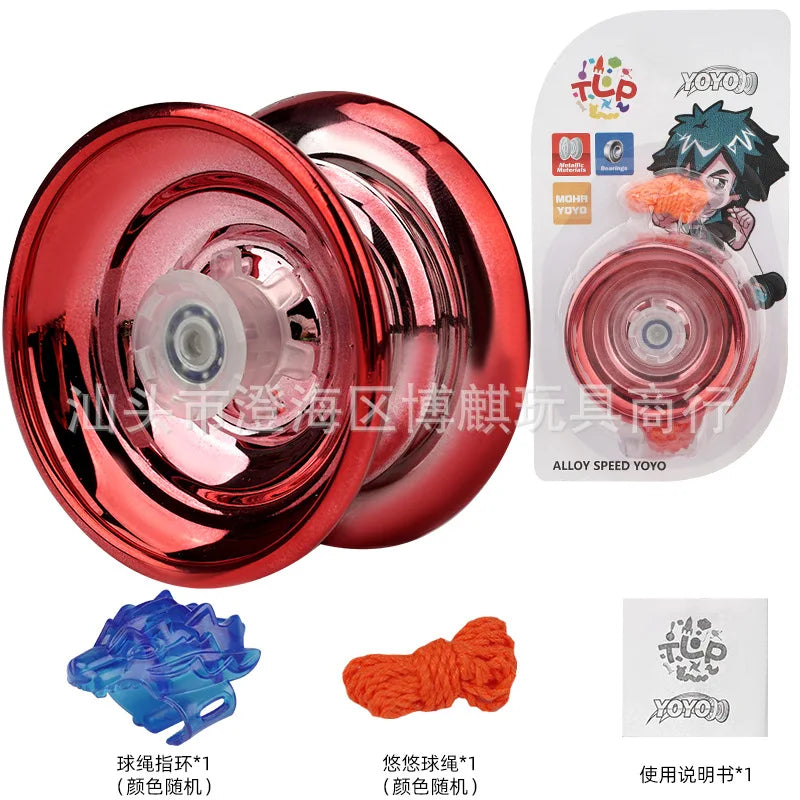 Professional Aluminum Metal Yoyo - Beginner-Friendly Yo-Yo for Kids and Adults with Accessories