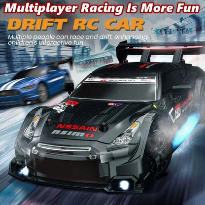 1:24 High-Speed RC Drift Car Mustang with 4WD and Replaceable Tires