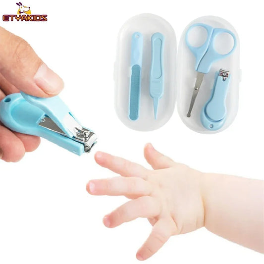 4pcs/set Baby Nail Clipper Set, Children Kids Nail Cutter Scissors, Files Small Nail Trimmer, Baby Nails Care Tools
