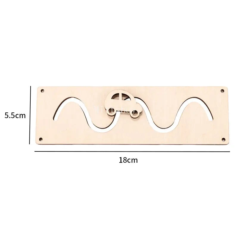 Baby Montessori Wooden Busy Board – Animal, Guinea Pig, Dinosaur, Clock, and Pattern Pairing Educational Toy for Children Gift