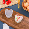 4-Pack Transparent Triangular Sushi Molds - Onigiri Rice Ball Press for Bento