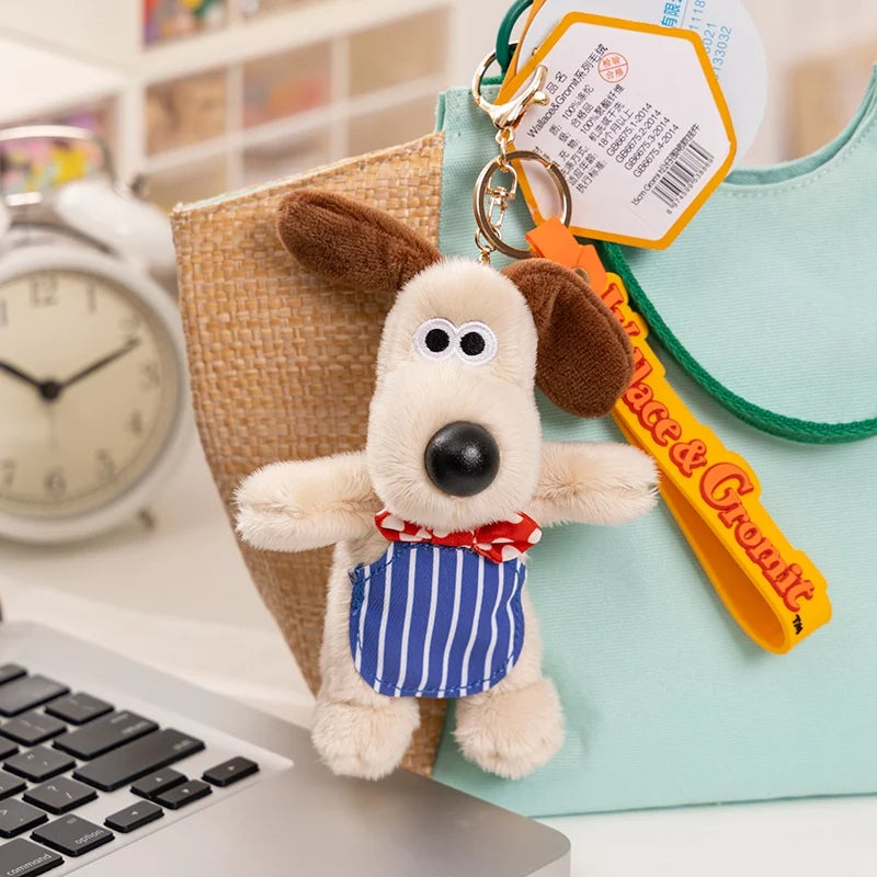 Cute Dog Plush Pendant Keychain, Bag and Car Accessory Gift for Children