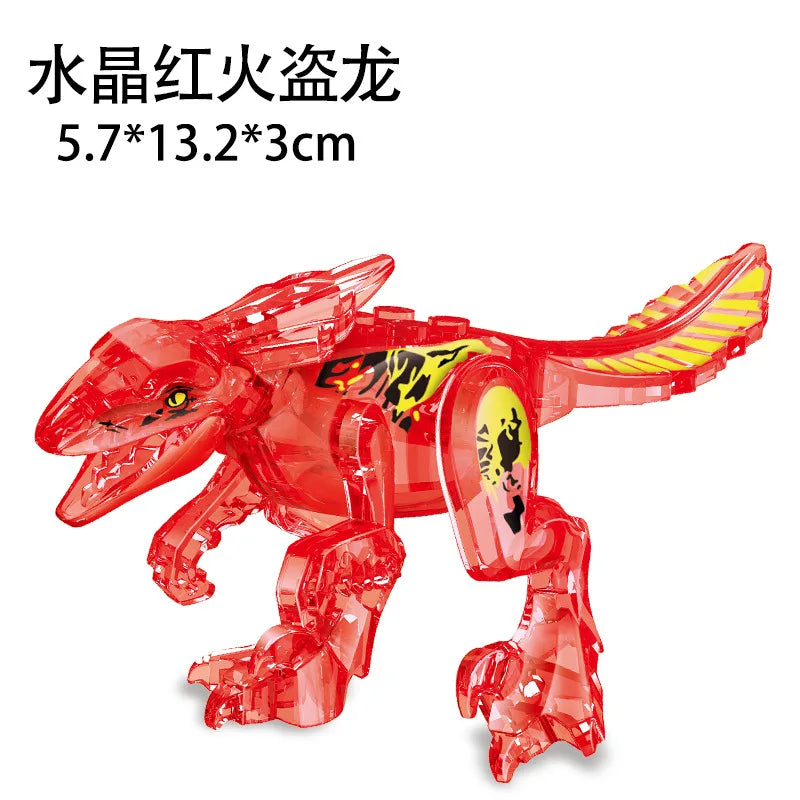 Jurassic World 3 Brutal Raptor Building Blocks – Tyrannosaurus, Indominus, and I-Rex Dinosaur Toy for Kids