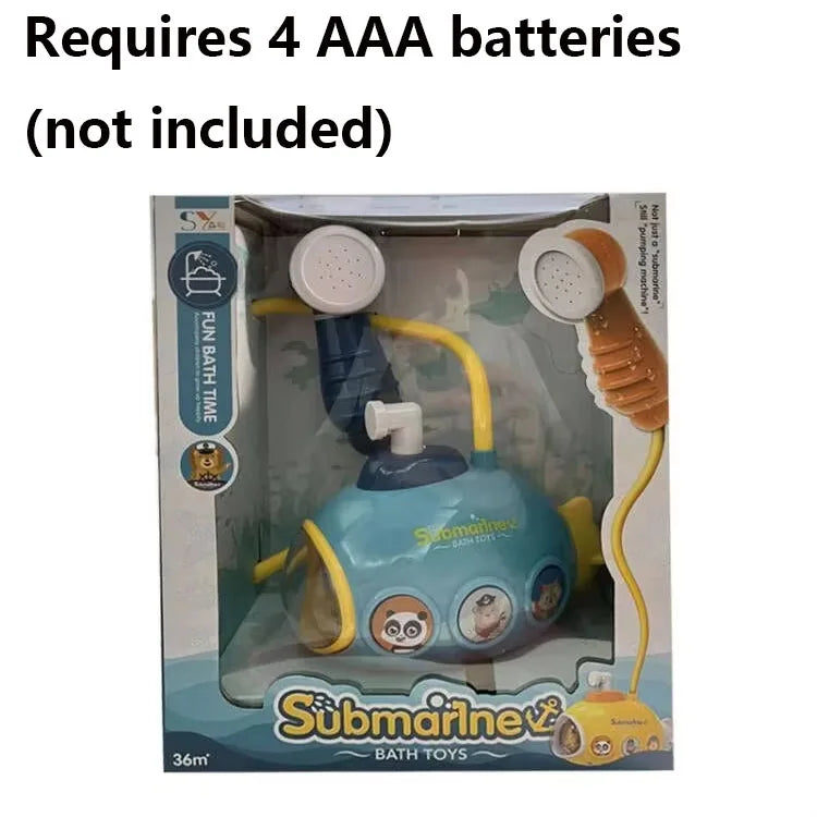 Electric Submarine Baby Bath Toy – Water Spray Sprinkler with Shower Sucker