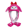 MINISO Cute Bunny Ear Plush Beanie - Moving Rabbit Ears Winter Knit Hat for Women & Girls, Fits 55–60 cm (21.7–23.6 in)