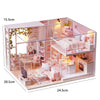 3D Wooden Mini Dollhouse Kit with Furniture – DIY Handmade Miniature House Puzzle for Ages 14+