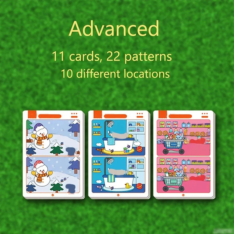 Educational Fault Finding Game Reusable Wiping Paper for Focus and Attention Training