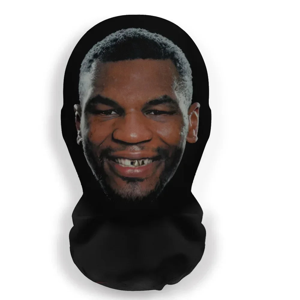 3D Printed Kanye-Style Elastic Mesh Full-Face Balaclava Mask – Unisex Cosplay & Hip Hop Headwear (1-Pack)