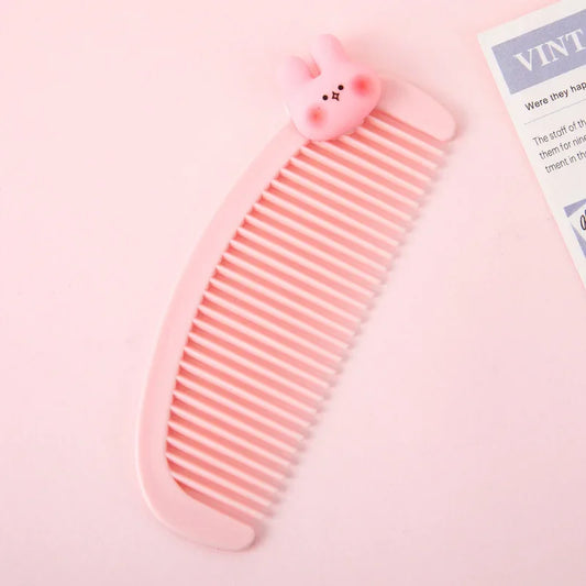 Cartoon Mini Crescent Comb - Cute Children’s Small Comb for Students - Portable Plastic Hairdressing Comb - Small Gift