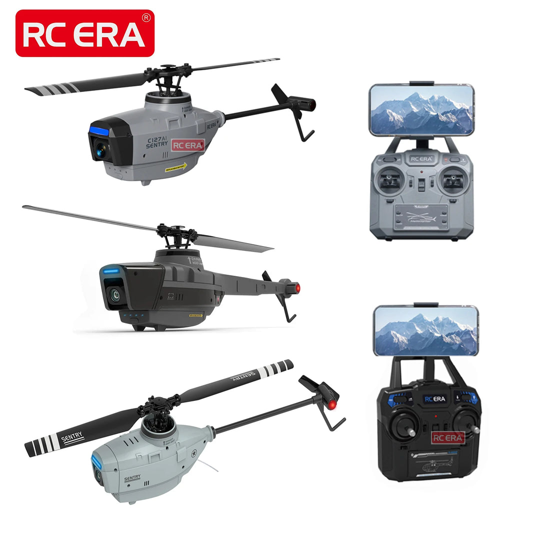 RC ERA C127AI 6-Axis Gyro Flybarless Helicopter – 4CH Remote Control for Adults