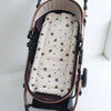 Cartoon Bear Baby Stroller Seat Cushion Thick Cotton Pad 34 x 74 cm (13.4 x 29.1 in) with Shoulder Strap