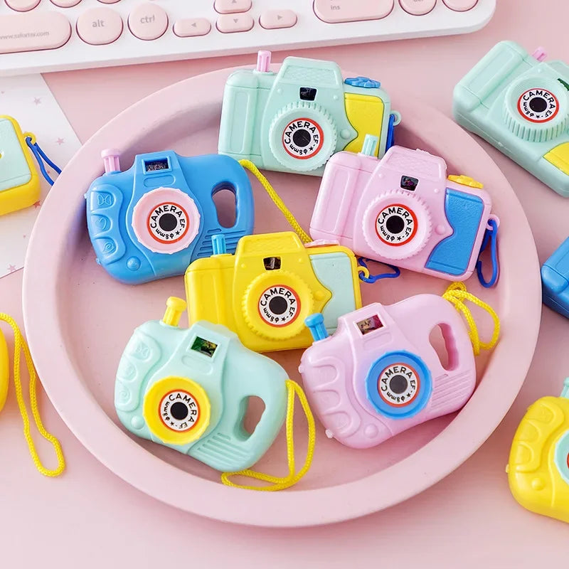 Kids Projection Camera Toy, Mini Analog Digital Educational Toy for Children