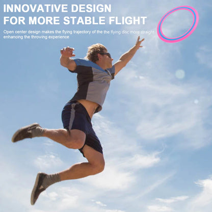 25 cm (9.84 in) Flying Disc — Portable Throwing & Catching Saucer for Beach, Backyard & Park